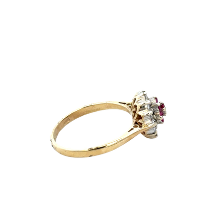 9ct yellow gold ring size N1/2 (sh27880b)
