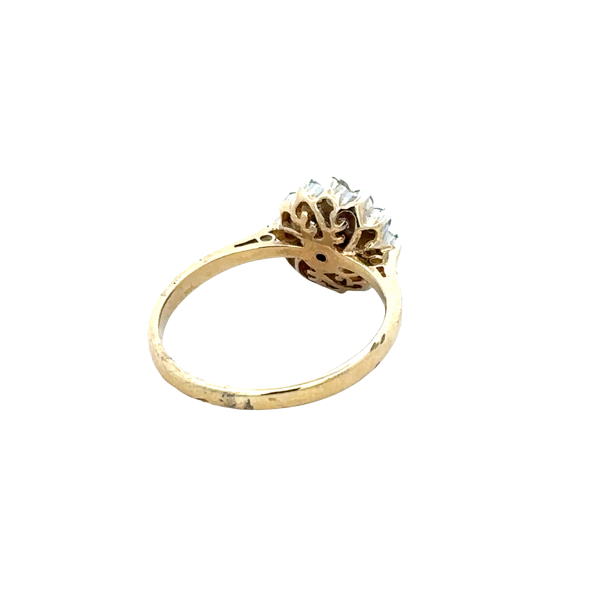 9ct yellow gold ring size N1/2 (sh27880b)