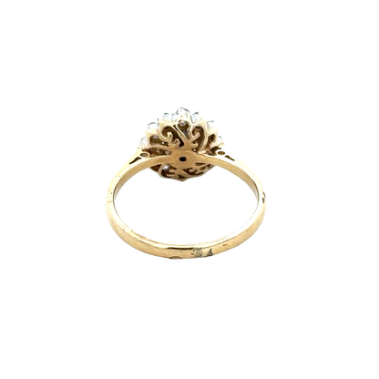 9ct yellow gold ring size N1/2 (sh27880b)