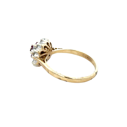 9ct yellow gold ring size N1/2 (sh27880b)