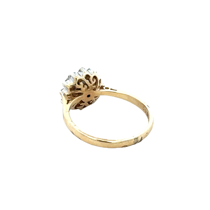9ct yellow gold ring size N1/2 (sh27880b)