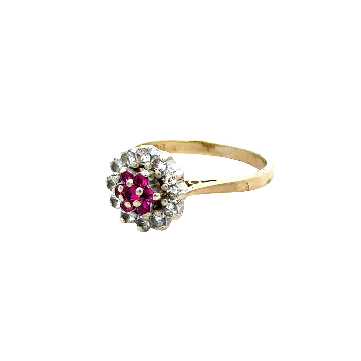9ct yellow gold ring size N1/2 (sh27880b)