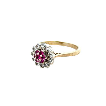 9ct yellow gold ring size N1/2 (sh27880b)