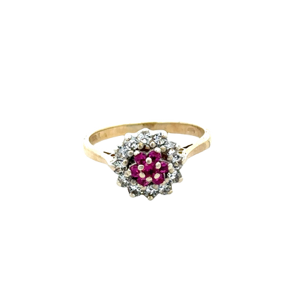 9ct yellow gold ring size N1/2 (sh27880b)