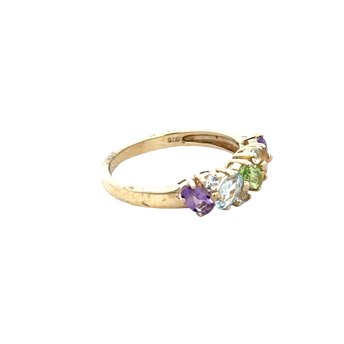 9ct yellow gold ring size O (sh27795b)