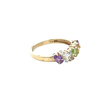 9ct yellow gold ring size O (sh27795b)