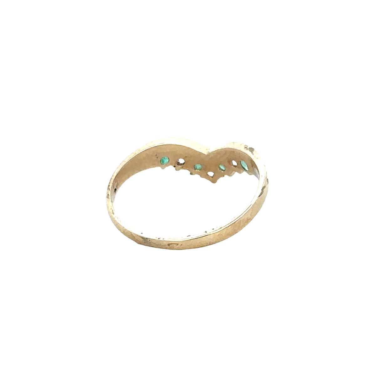 9ct yellow gold ring size M (sh27797b)