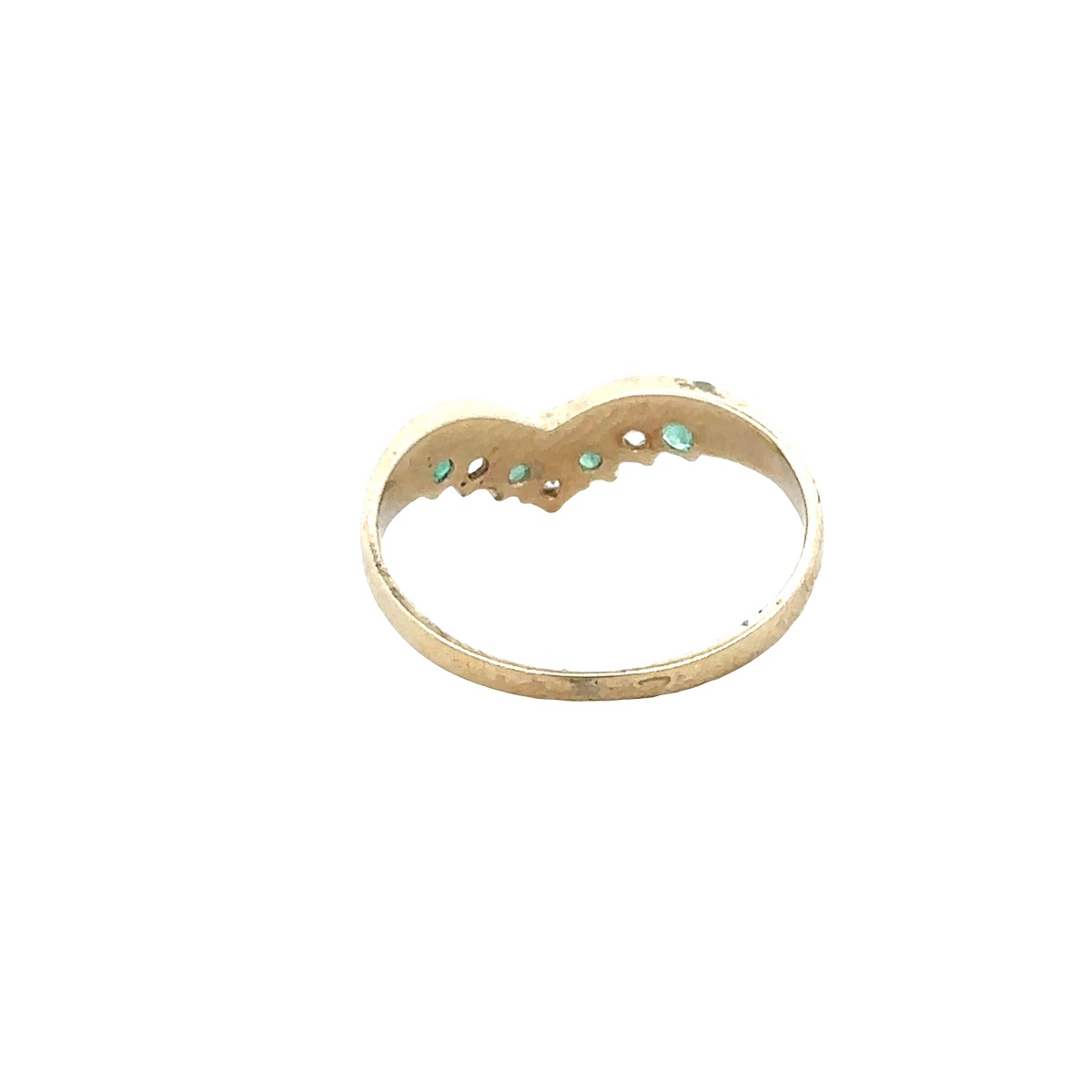 9ct yellow gold ring size M (sh27797b)