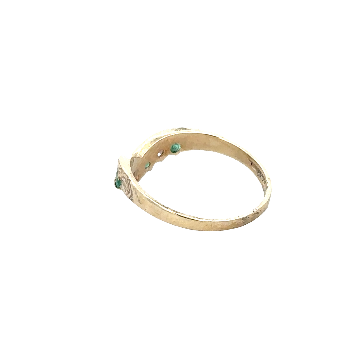 9ct yellow gold ring size M (sh27797b)