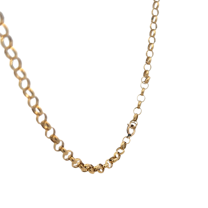 9ct yellow gold belcher chain 26.9g (sh27970b)