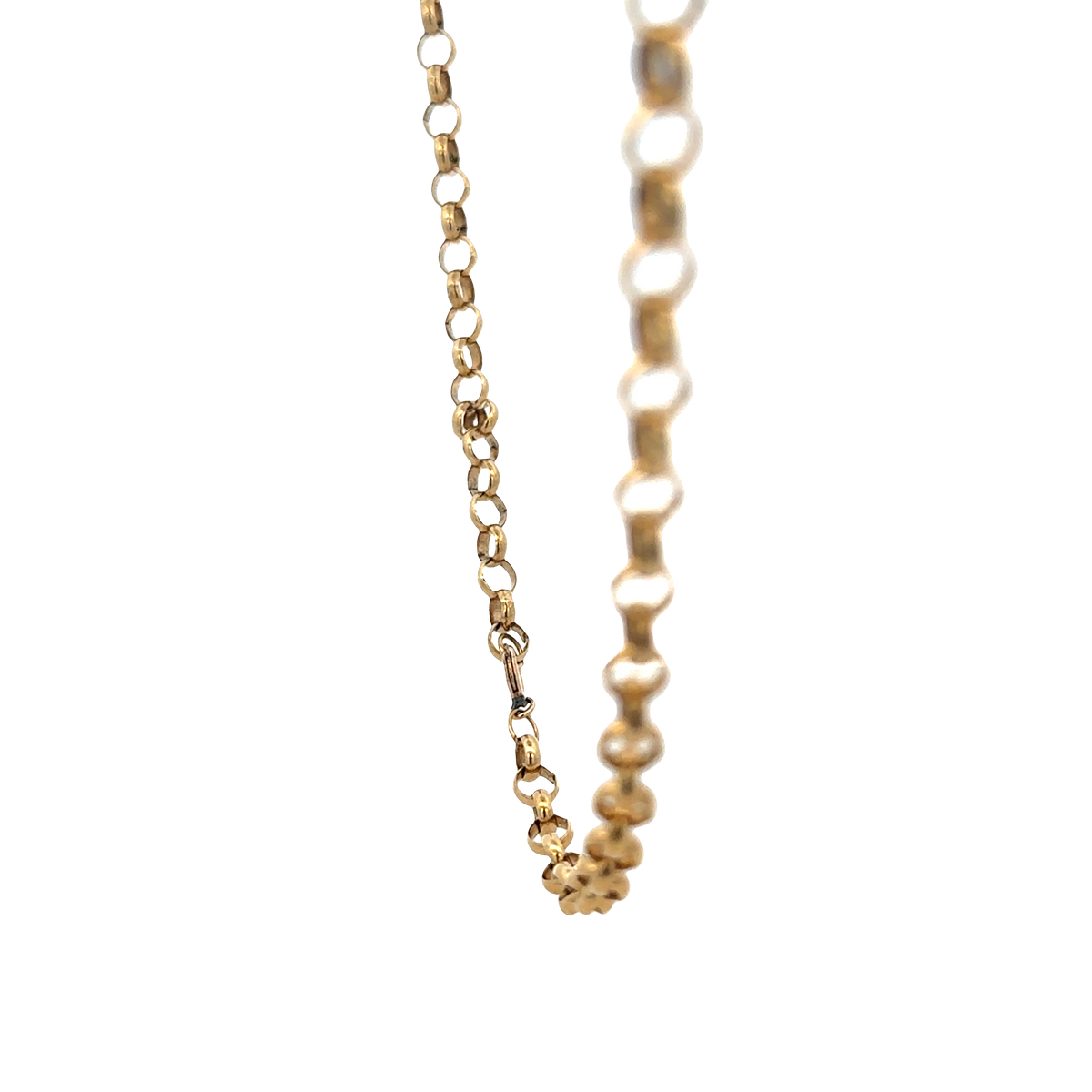 9ct yellow gold belcher chain 26.9g (sh27970b)