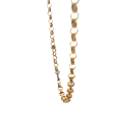 9ct yellow gold belcher chain 26.9g (sh27970b)