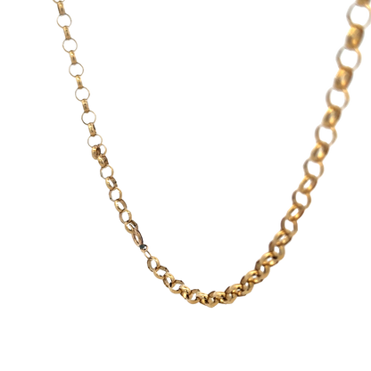 9ct yellow gold belcher chain 26.9g (sh27970b)