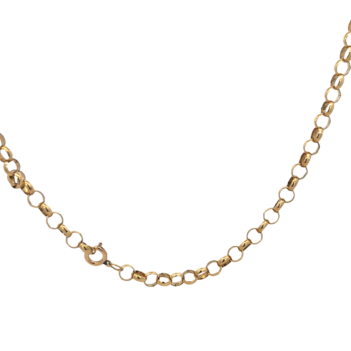 9ct yellow gold belcher chain 26.9g (sh27970b)