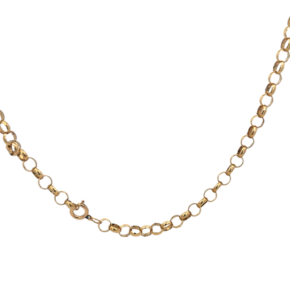 9ct yellow gold belcher chain 26.9g (sh27970b)