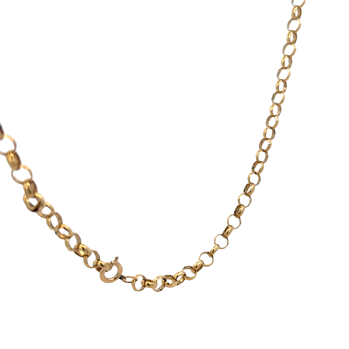 9ct yellow gold belcher chain 26.9g (sh27970b)