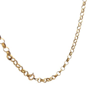 9ct yellow gold belcher chain 26.9g (sh27970b)