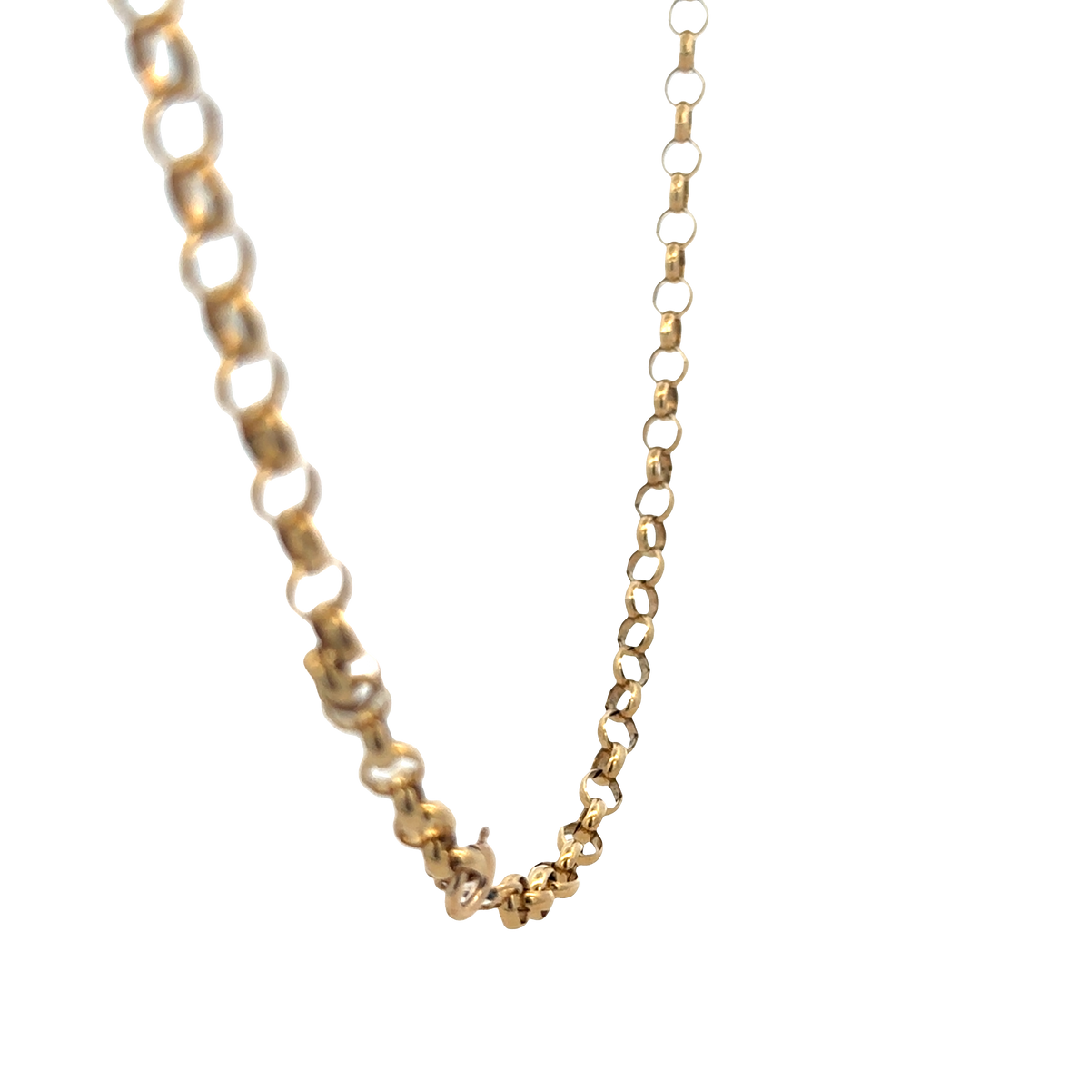 9ct yellow gold belcher chain 26.9g (sh27970b)