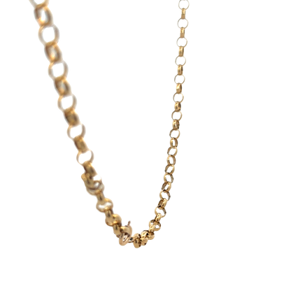 9ct yellow gold belcher chain 26.9g (sh27970b)