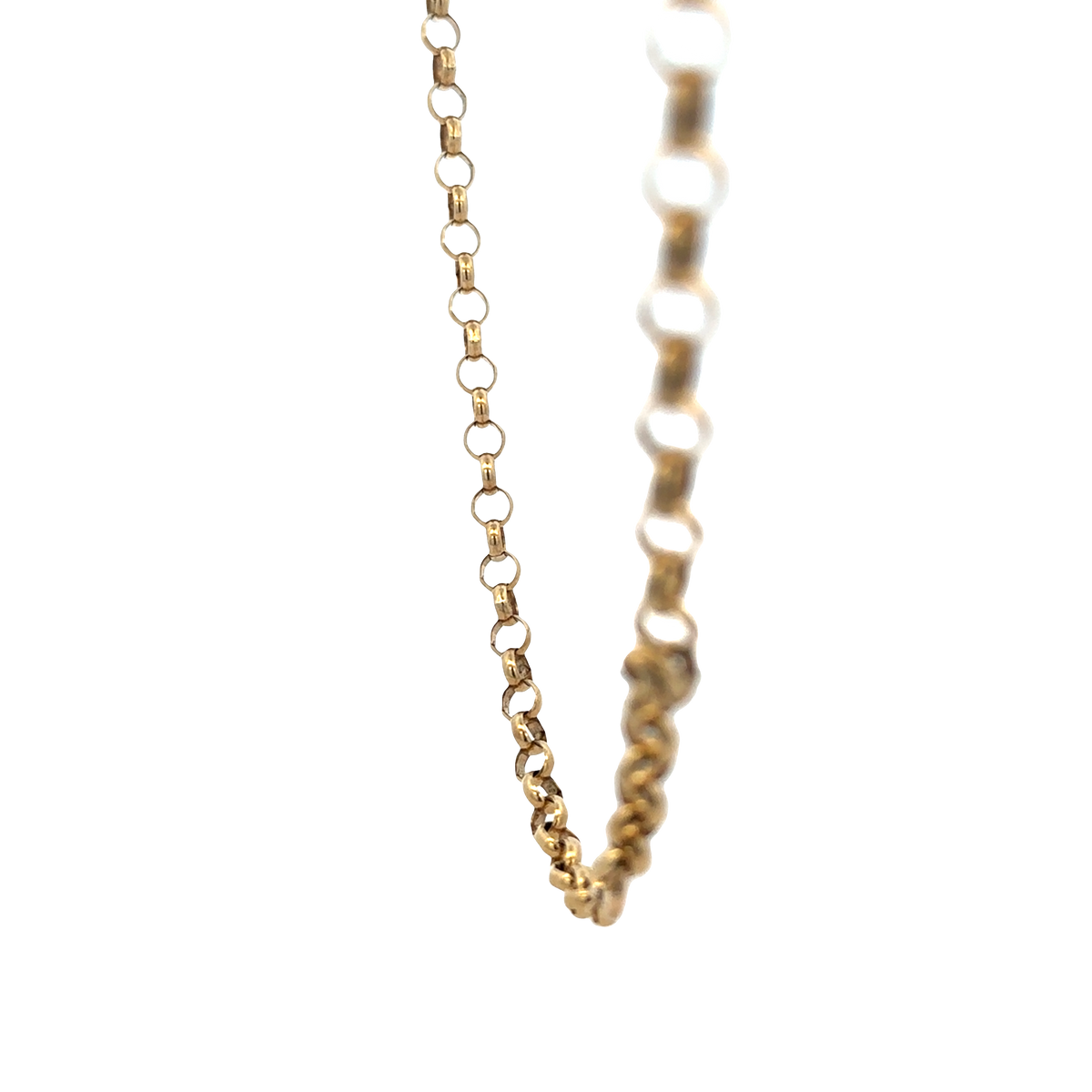 9ct yellow gold belcher chain 26.9g (sh27970b)