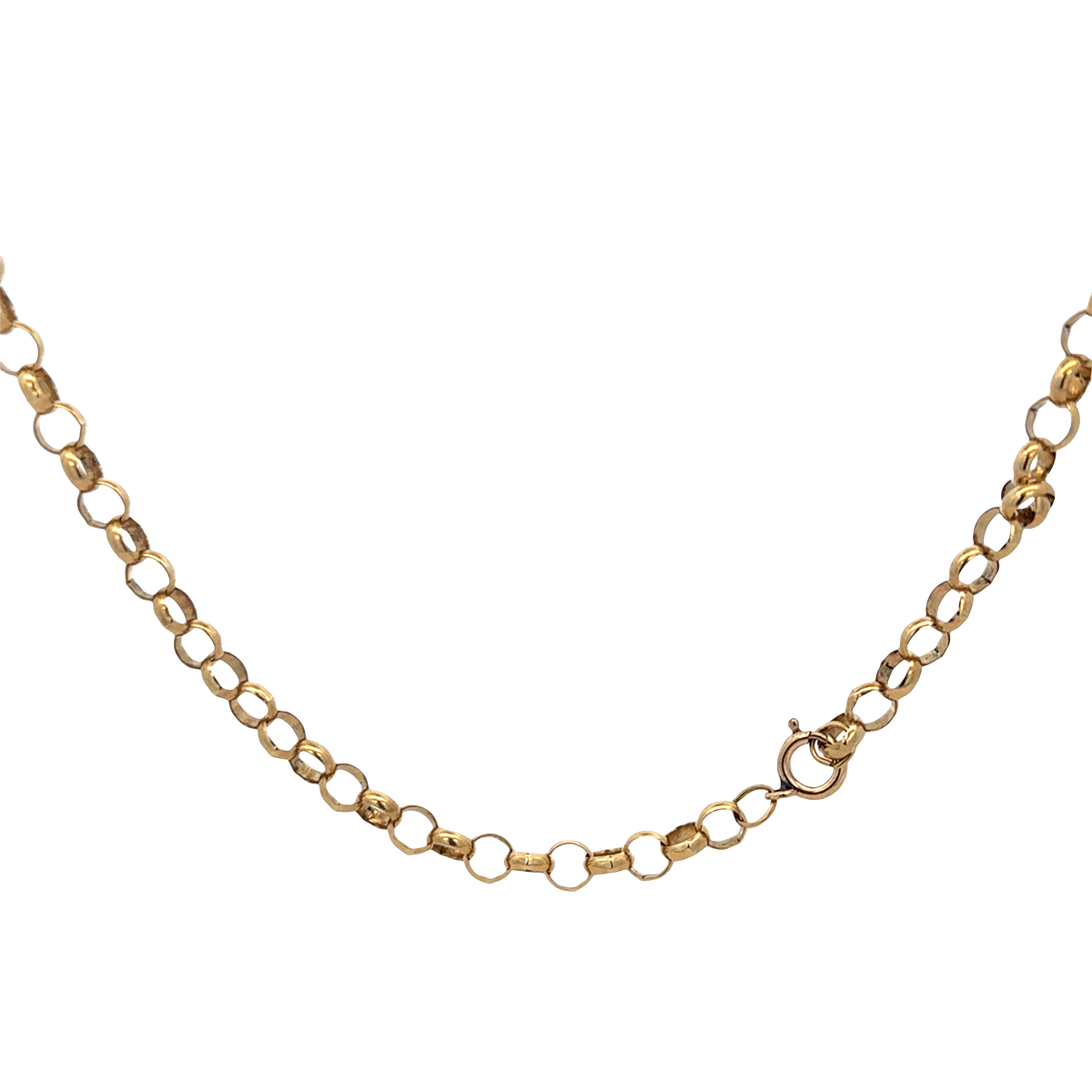 9ct yellow gold belcher chain 26.9g (sh27970b)