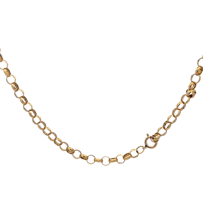 9ct yellow gold belcher chain 26.9g (sh27970b)