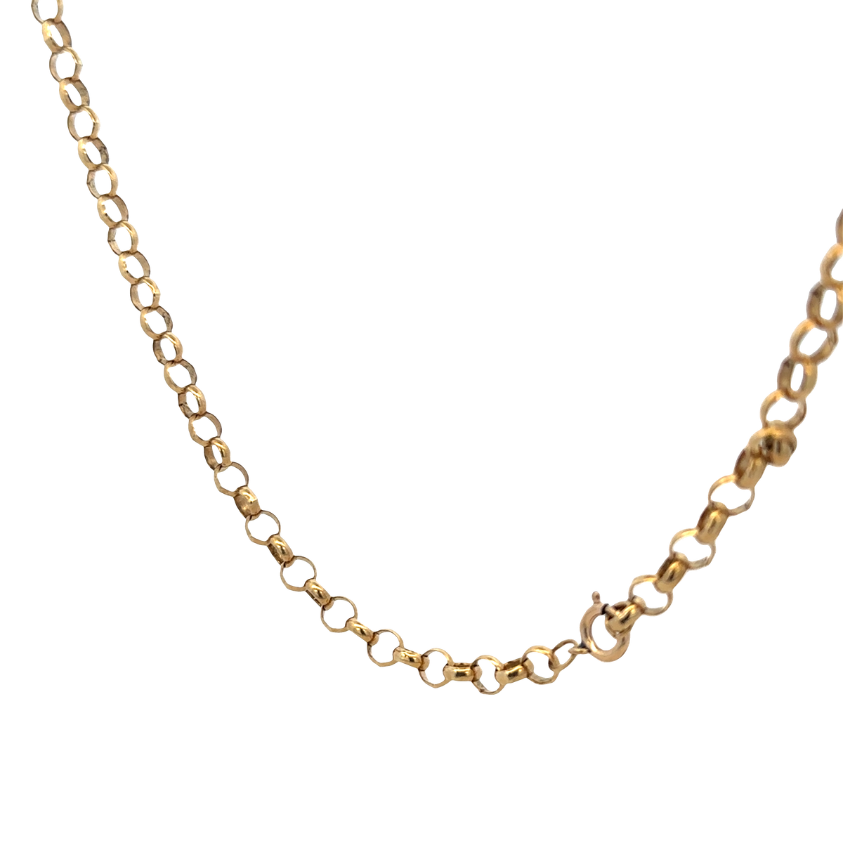 9ct yellow gold belcher chain 26.9g (sh27970b)