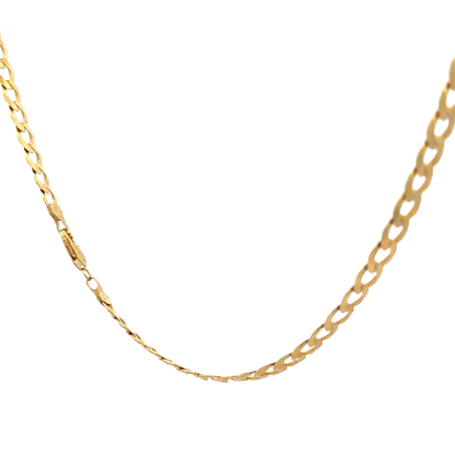 9ct yellow gold curb chain 15.9g (sh25865l)