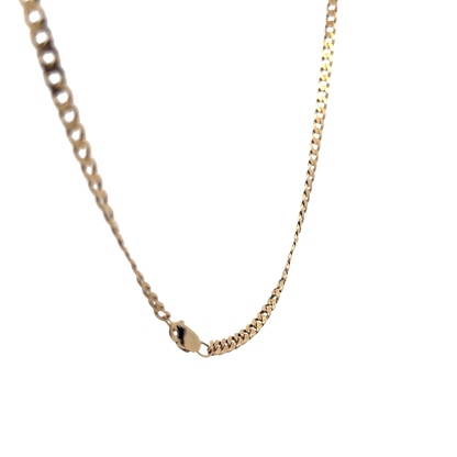 9ct yellow gold curb chain 15.4g (bb1983l)
