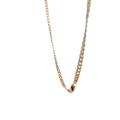 9ct yellow gold curb chain 15.4g (bb1983l)