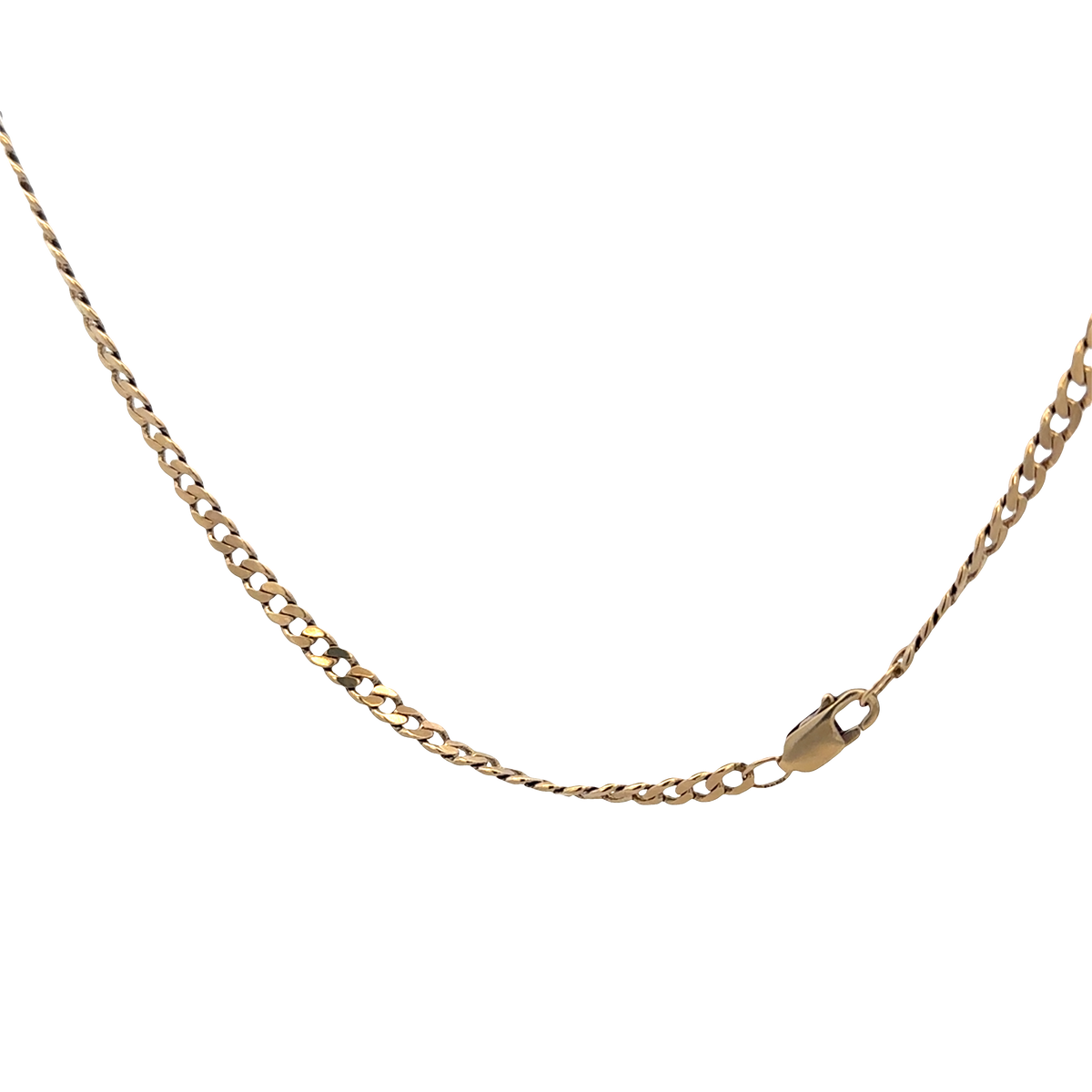 9ct yellow gold curb chain 15.4g (bb1983l)