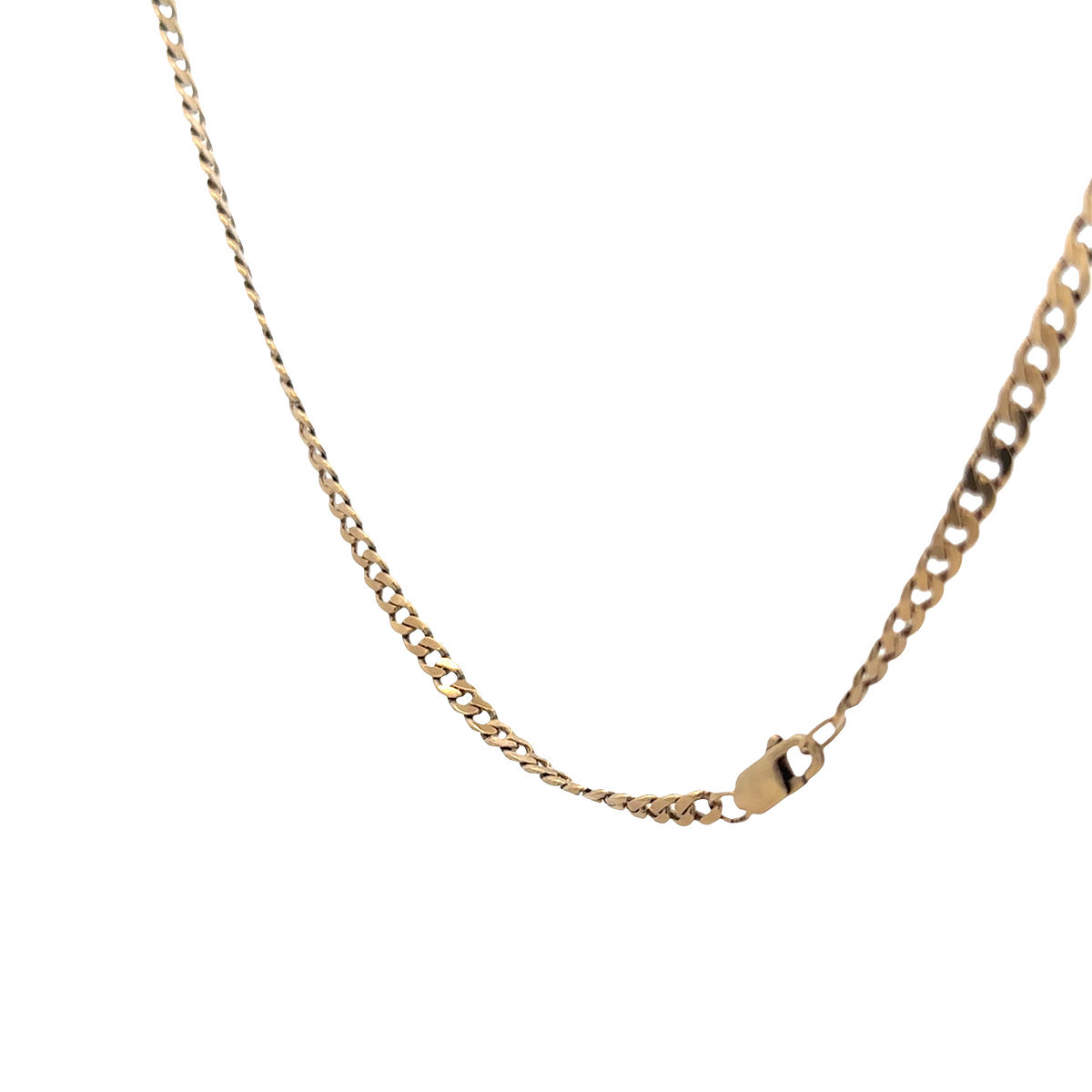 9ct yellow gold curb chain 15.4g (bb1983l)