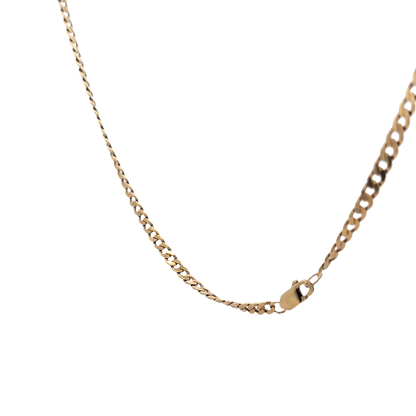 9ct yellow gold curb chain 15.4g (bb1983l)