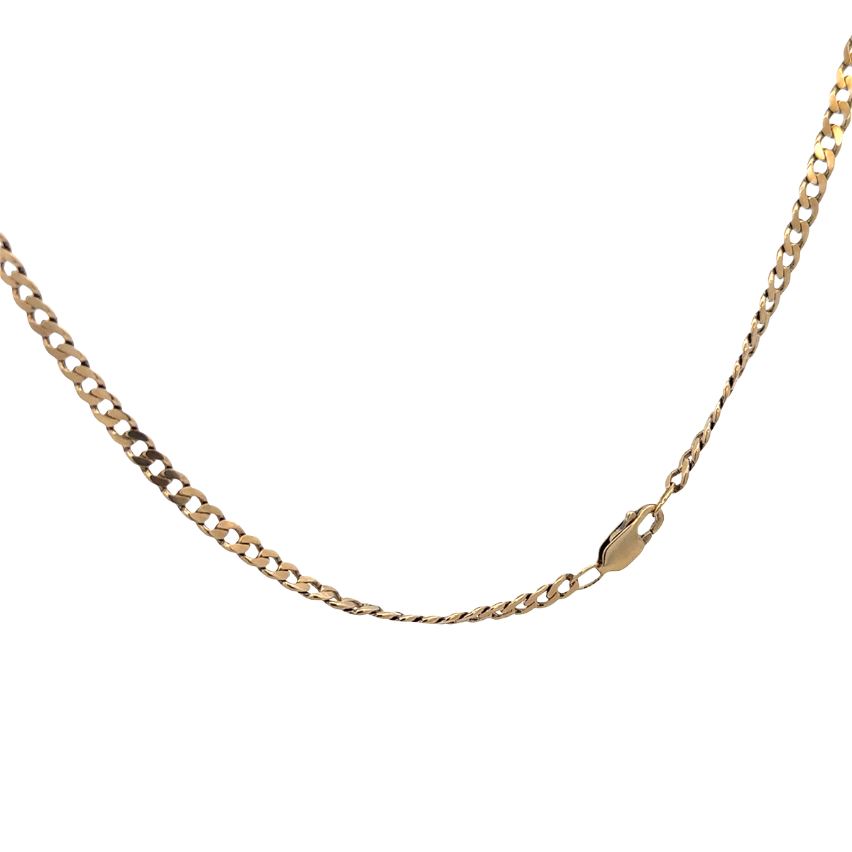 9ct yellow gold curb chain 15.4g (bb1983l)