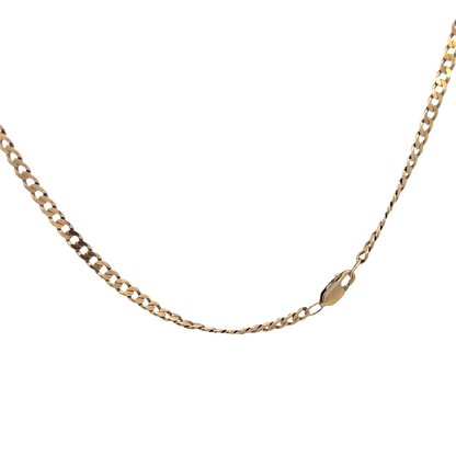 9ct yellow gold curb chain 15.4g (bb1983l)