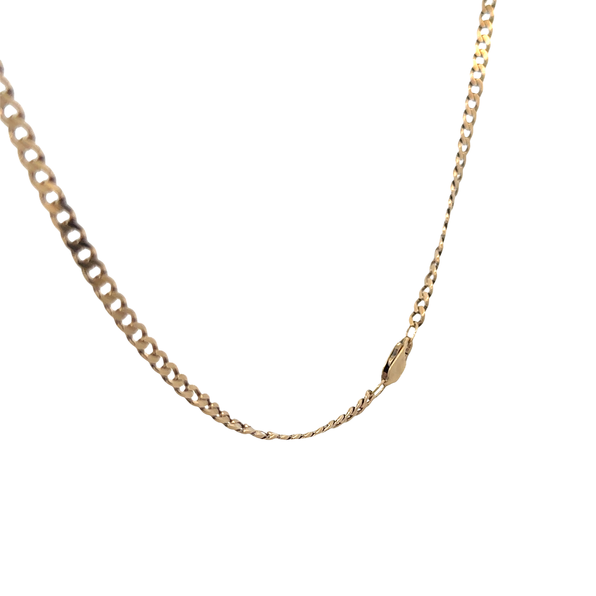 9ct yellow gold curb chain 15.4g (bb1983l)