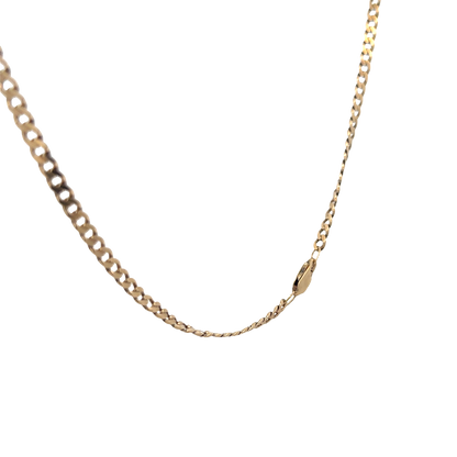 9ct yellow gold curb chain 15.4g (bb1983l)