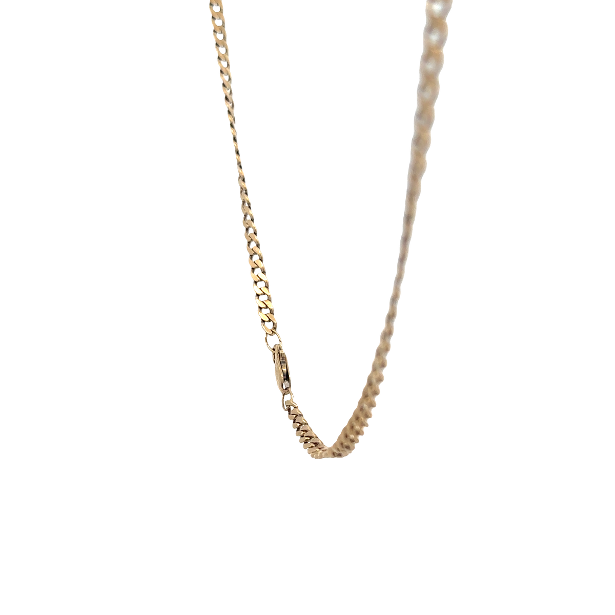 9ct yellow gold curb chain 15.4g (bb1983l)