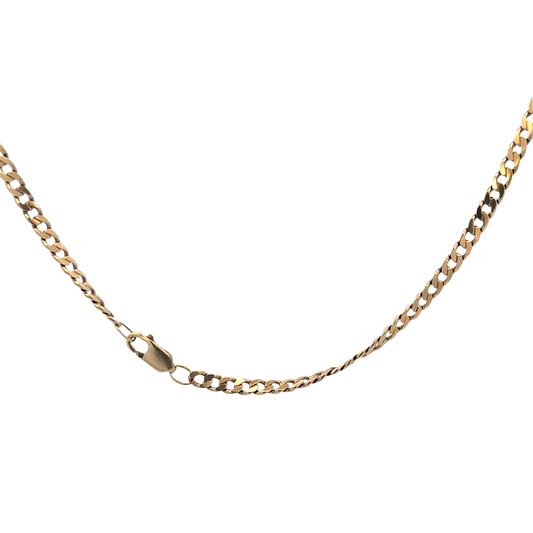 9ct yellow gold curb chain 15.4g (bb1983l)