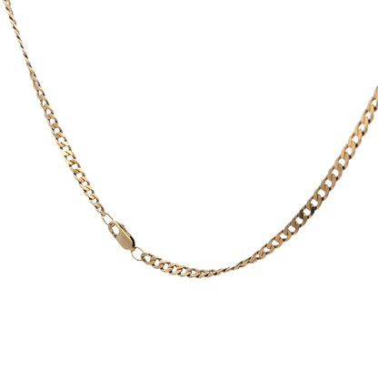 9ct yellow gold curb chain 15.4g (bb1983l)