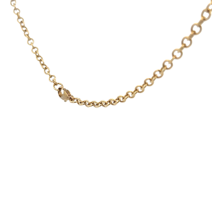 9ct yellow gold belcher chain 9g (bb1984l)