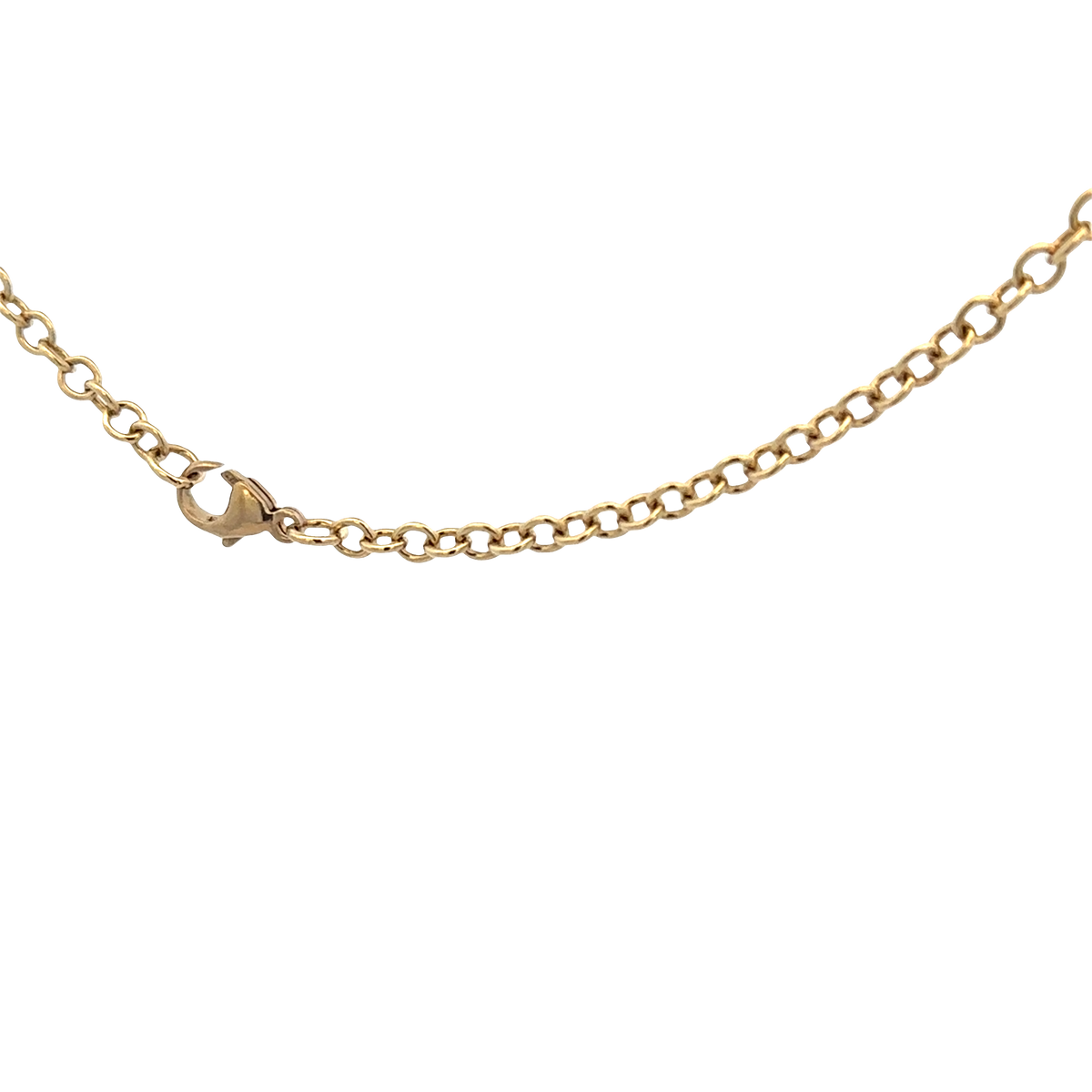 9ct yellow gold belcher chain 9g (bb1984l)