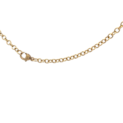 9ct yellow gold belcher chain 9g (bb1984l)
