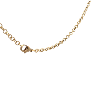 9ct yellow gold belcher chain 9g (bb1984l)