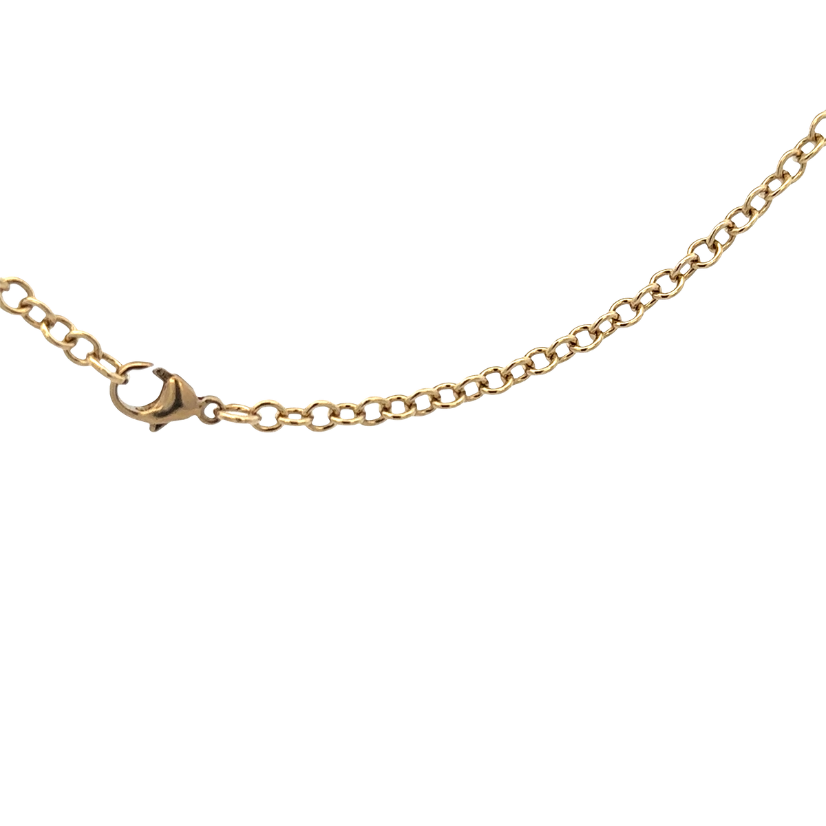 9ct yellow gold belcher chain 9g (bb1984l)