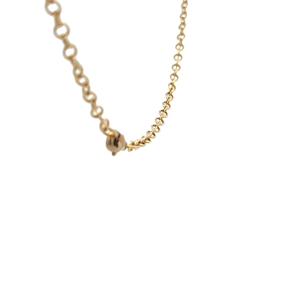 9ct yellow gold belcher chain 9g (bb1984l)