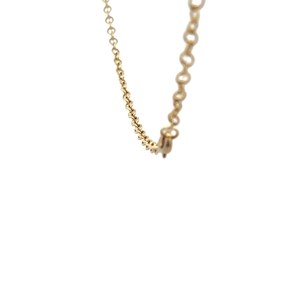 9ct yellow gold belcher chain 9g (bb1984l)