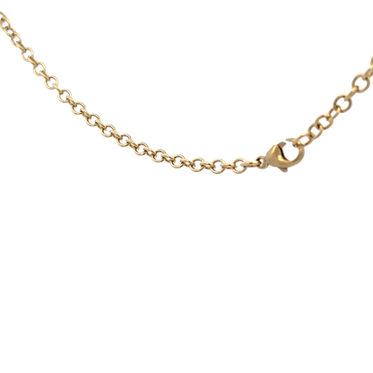 9ct yellow gold belcher chain 9g (bb1984l)
