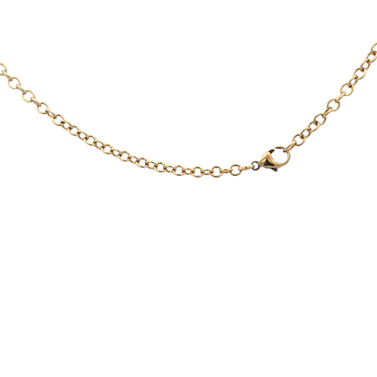 9ct yellow gold belcher chain 9g (bb1984l)