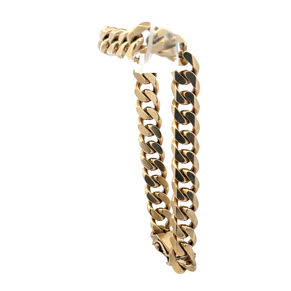 9ct yellow gold curb bracelet 40.7g (sh25872l)